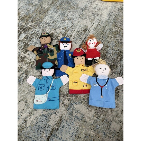 Rosalina Other - Rosalina hand puppet handy community helpers lot of 6 doctor fireman policeman